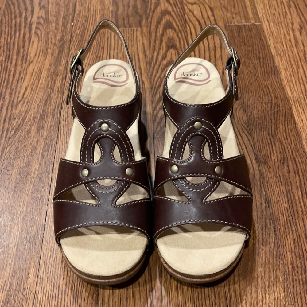 Dansko Brown Leather Sandals